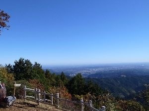 日の出山山頂からの眺め